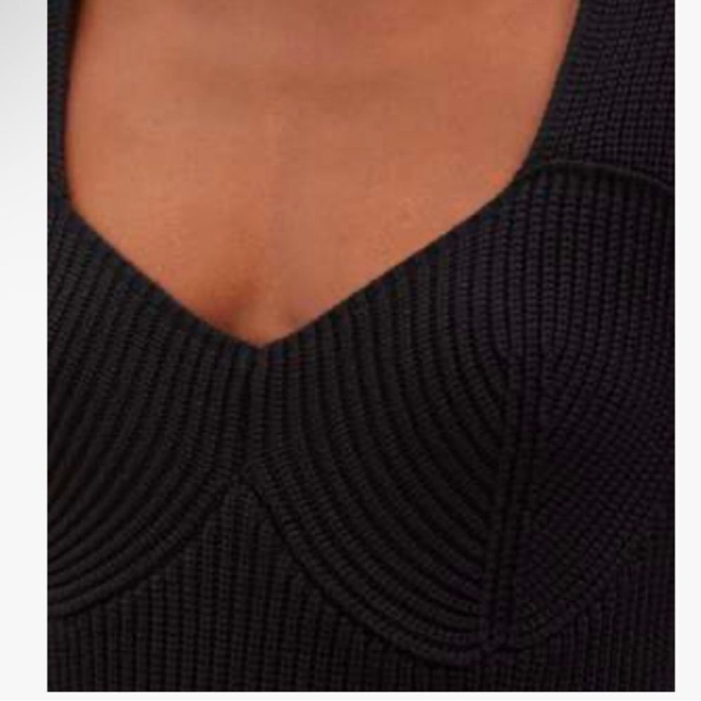 STAUD Black Knit Camden Maxi/Midi Dress - Picture 6 of 11